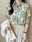 Women Printed Regular Fit Shirt with Full Sleeves